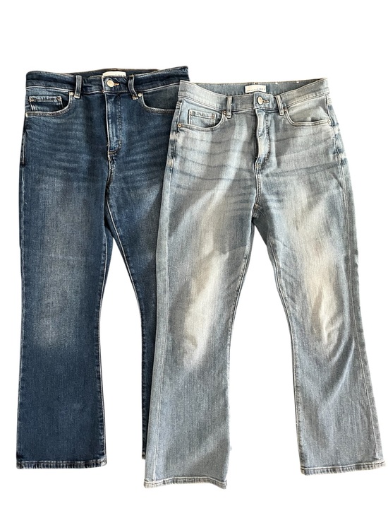 LOFT Denim - LOFT Bundle of 2 High Rise Kick Crop Denim Jeans Sz 28